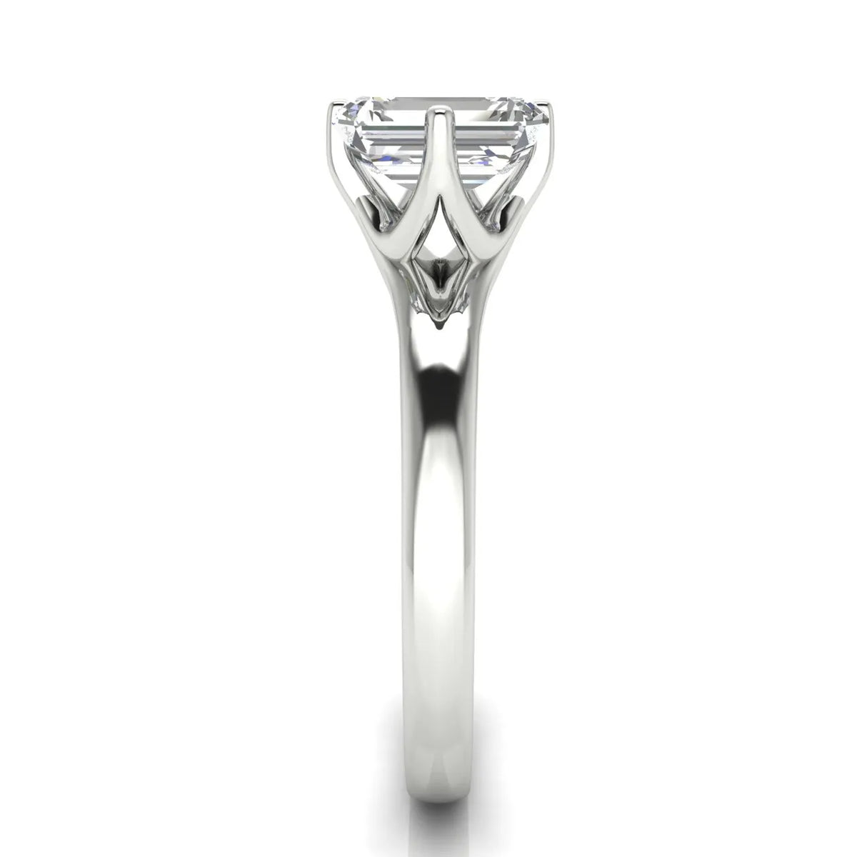 Contemporary Solitaire Engagement Ring