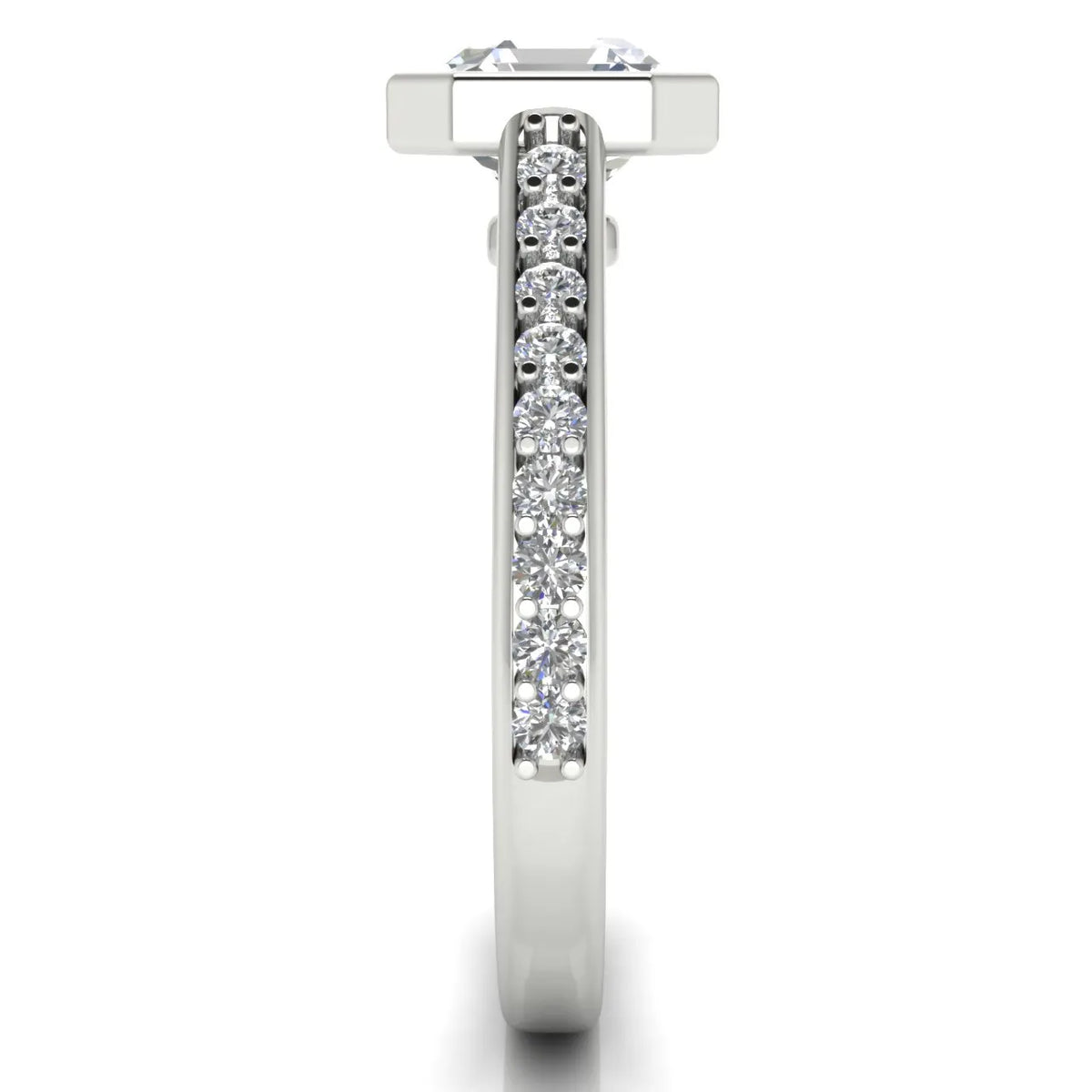 Elegant Bezel-Set Accent Ring