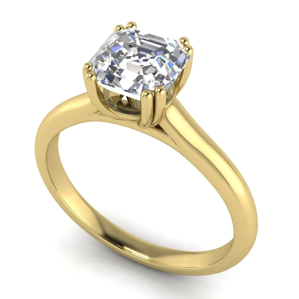 Elegant Solitaire Ring with Refined Prong Setting