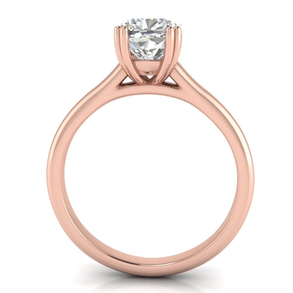 Elegant Solitaire Ring with Refined Prong Setting