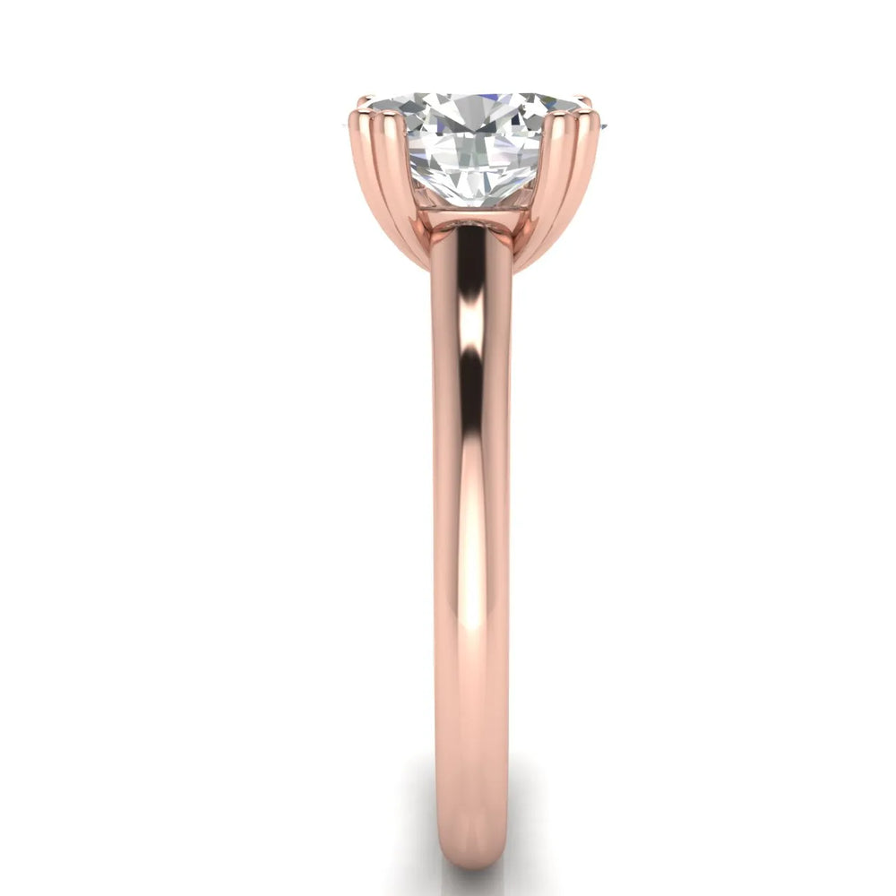 Elegant Solitaire Ring with Refined Prong Setting
