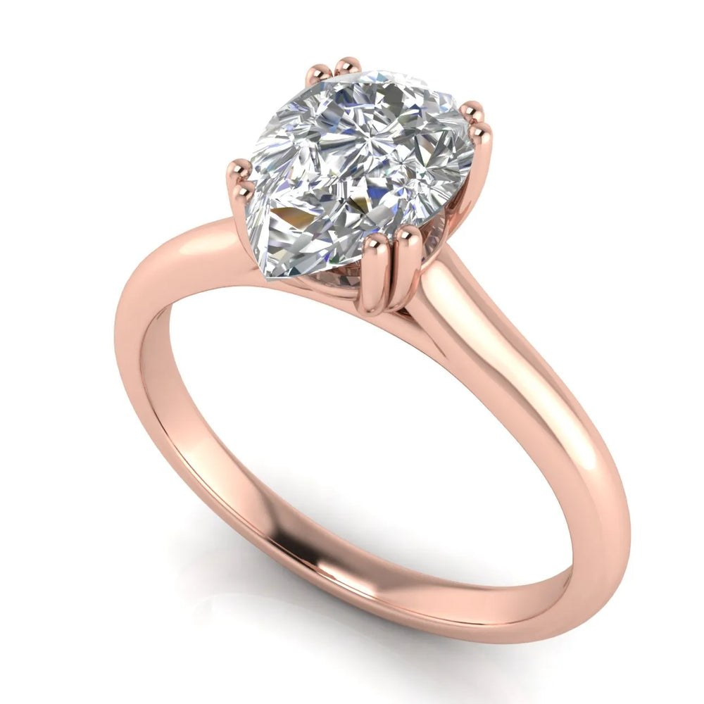 Elegant Solitaire Ring with Refined Prong Setting