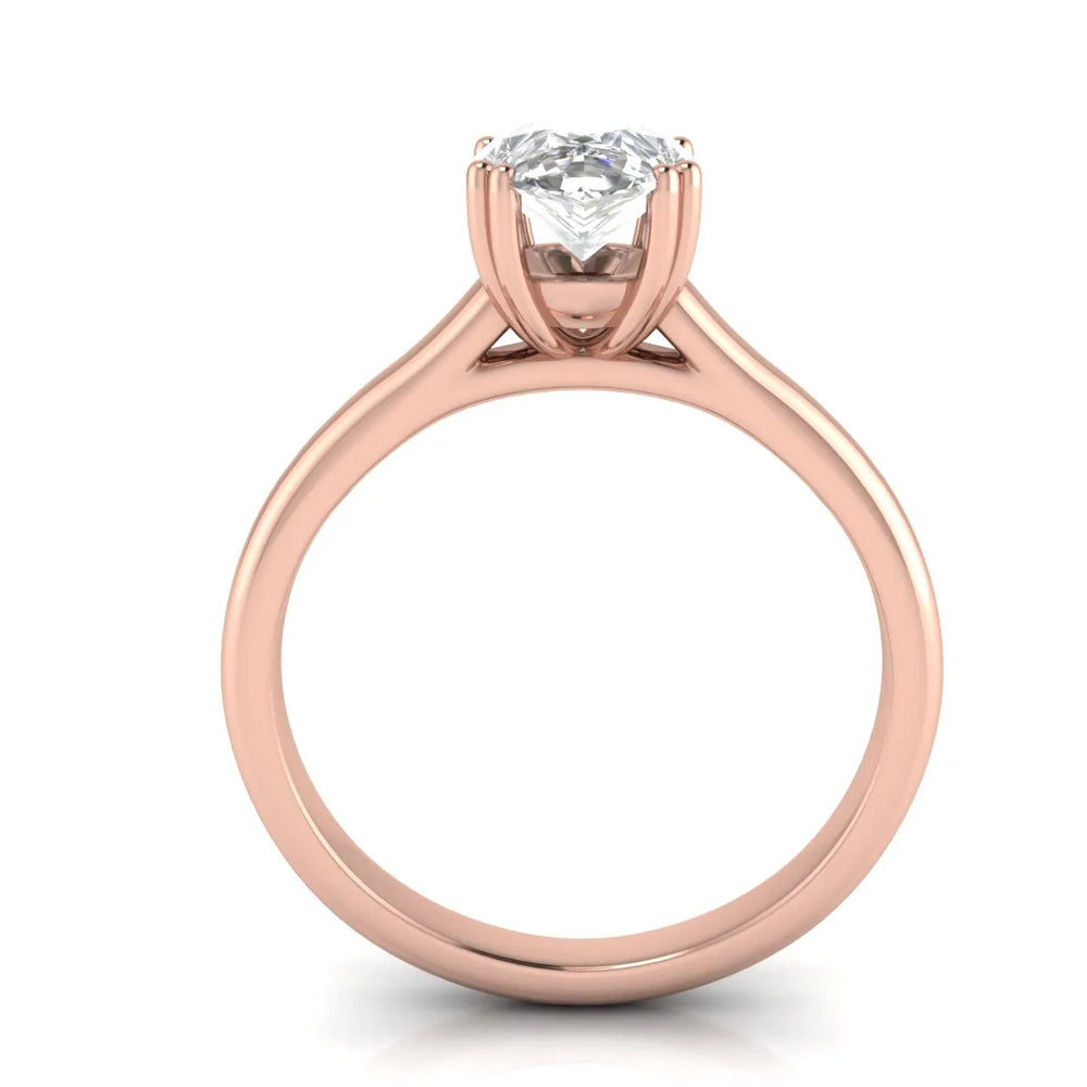 Elegant Solitaire Ring with Refined Prong Setting