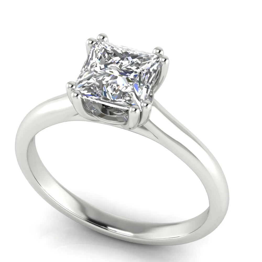 Elegant Solitaire Ring with Refined Prong Setting