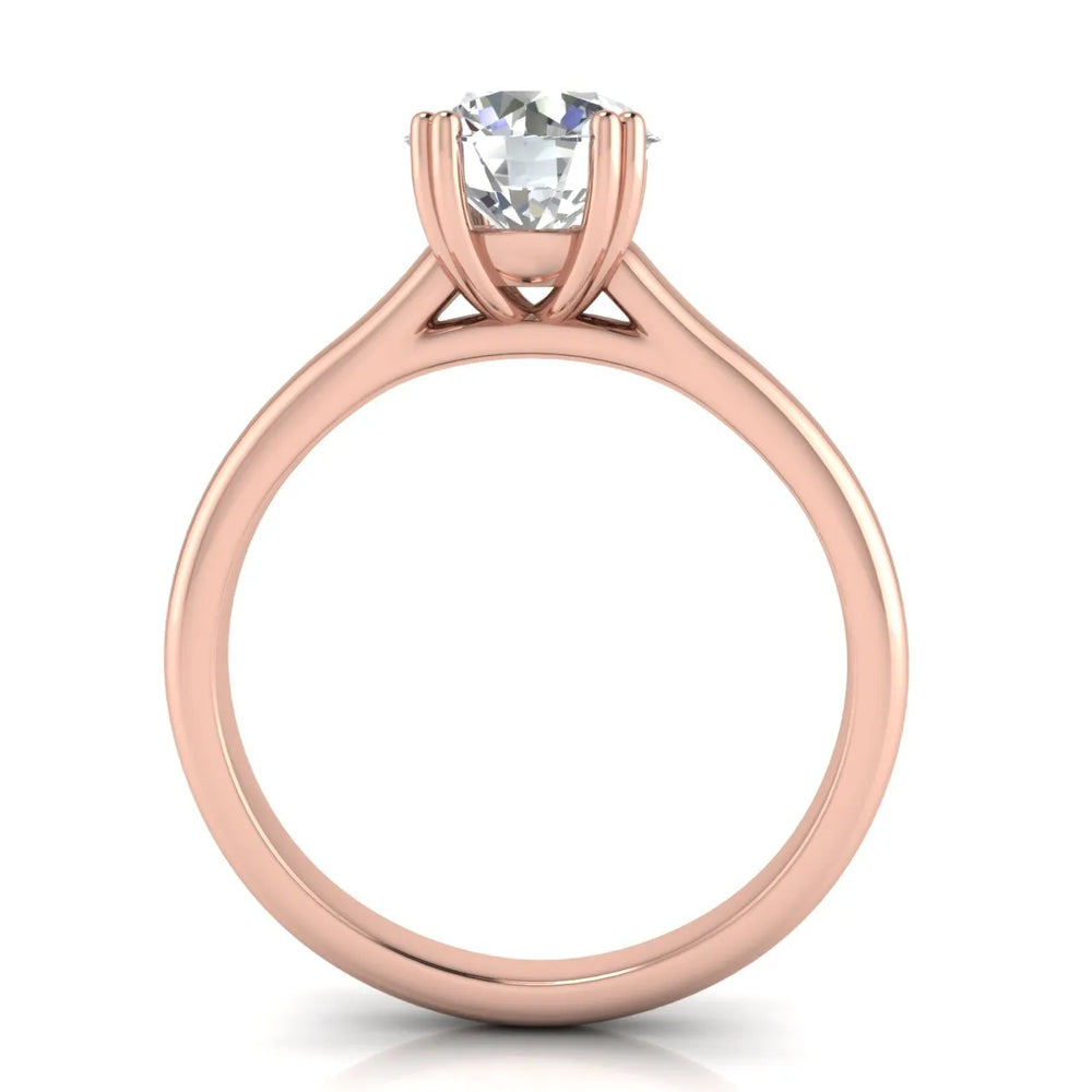 Elegant Solitaire Ring with Refined Prong Setting