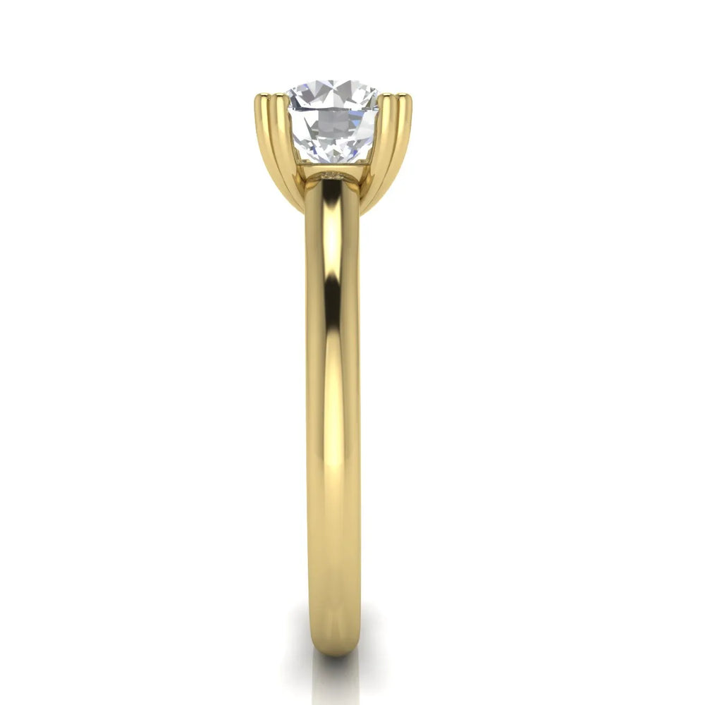 Elegant Solitaire Ring with Refined Prong Setting