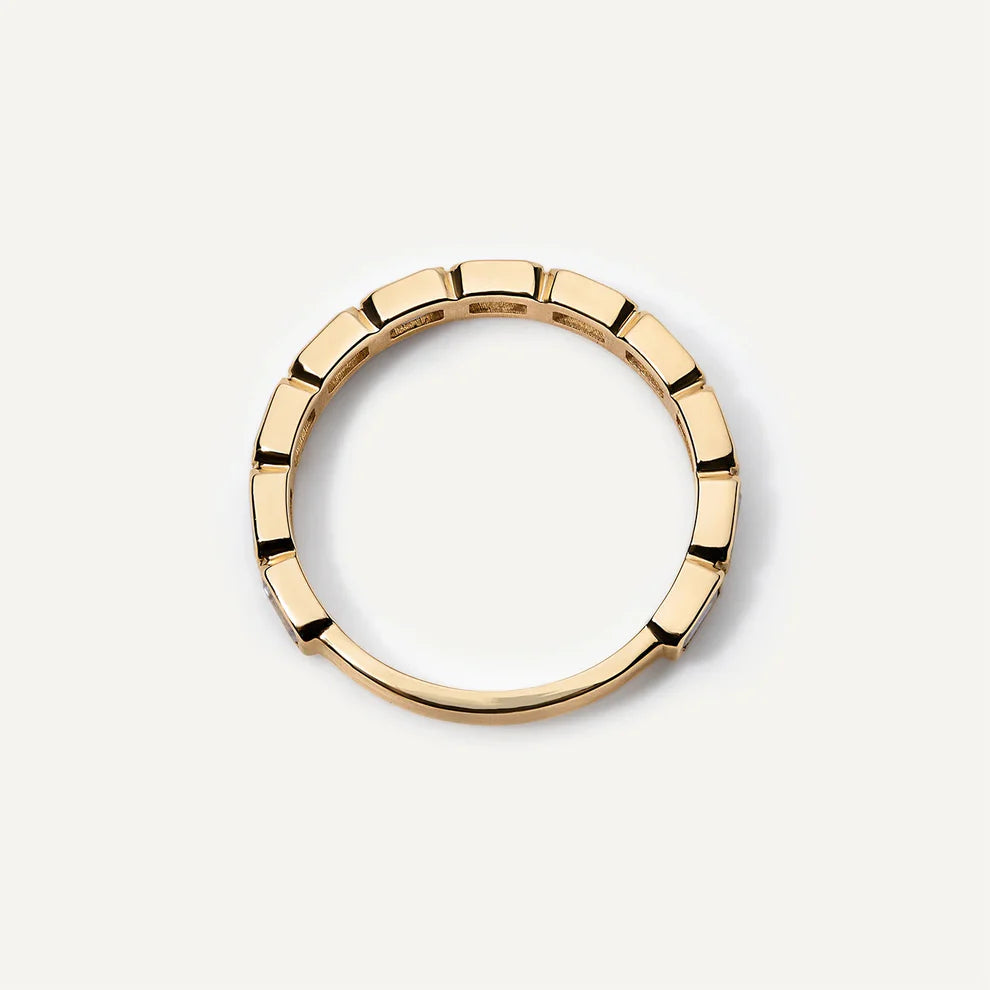 3x2 mm Emerald Cut Wedding Band Women Lab Grown Diamond Band