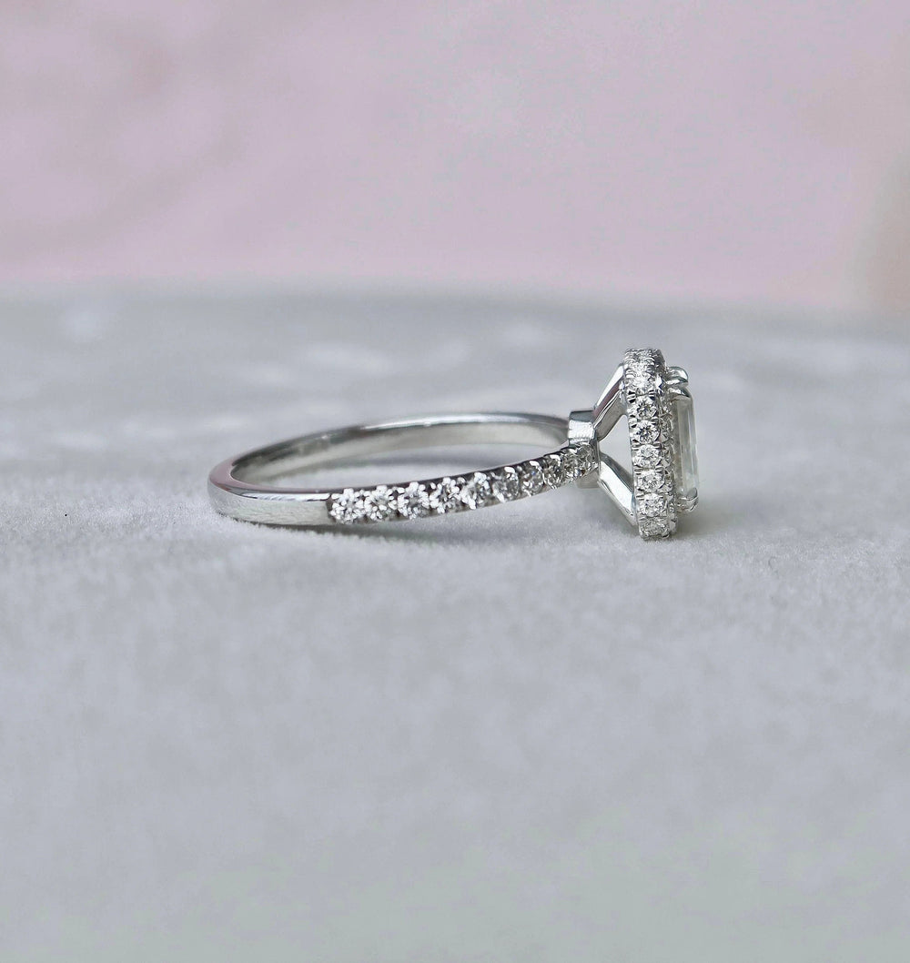 Emerald Cut Labgrown Engagement Ring