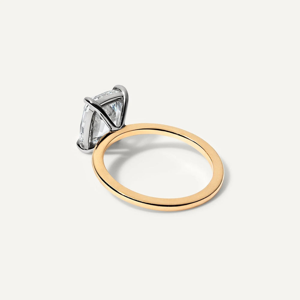 Old Mine Cushion Cut Labgrown Engagement Ring