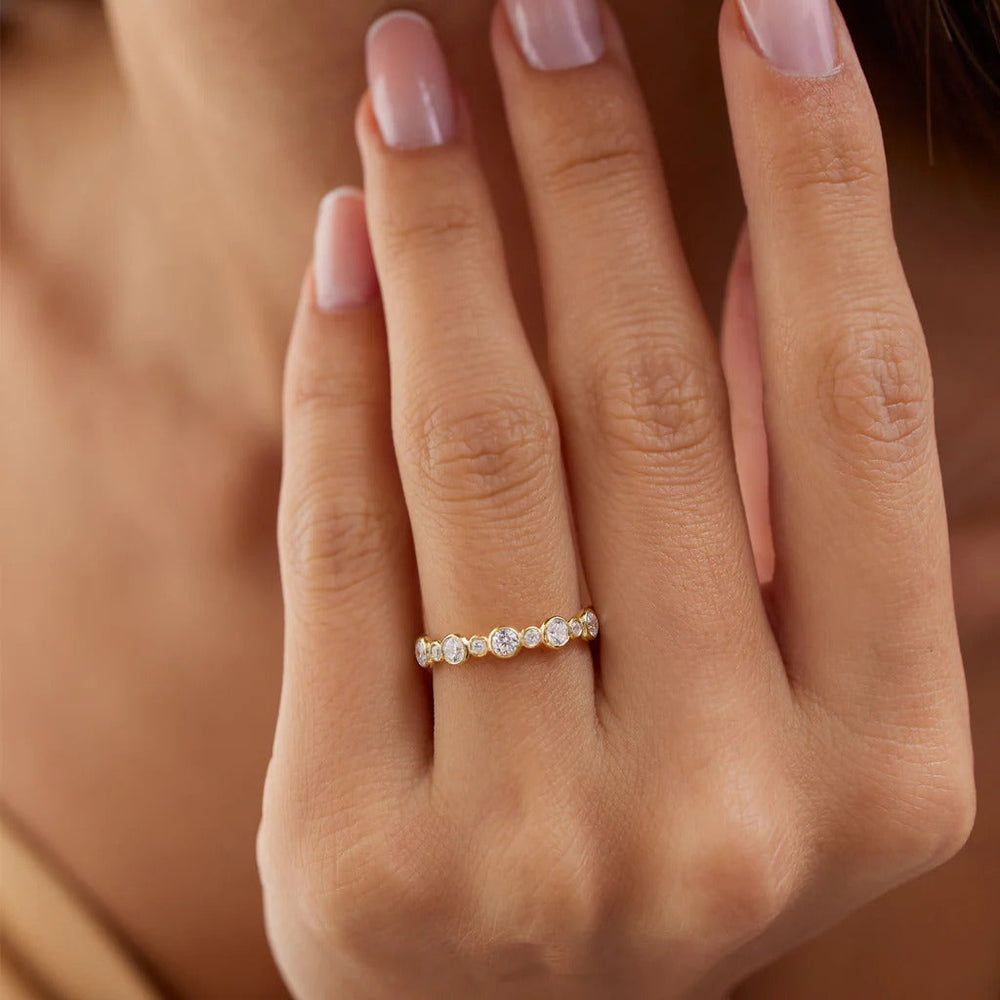 Bubble Labgrown Wedding Band