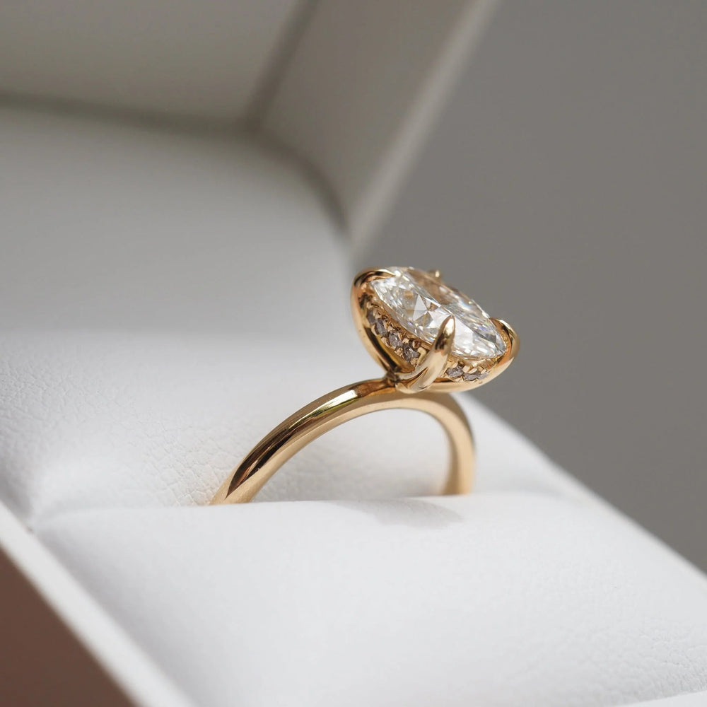 Oval Cut Labgrown Engagement Ring, Oval Cut Ring