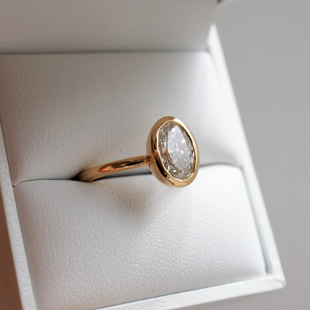 Oval Cut Labgrown Engagement Ring, Oval Cut Ring