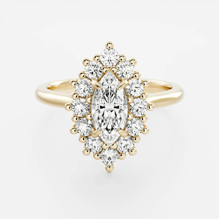 Marquise Cut Labgrown Engagement Ring