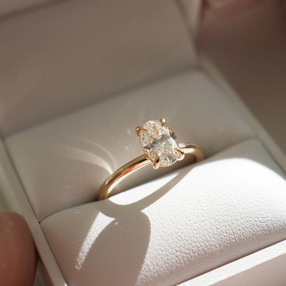 Oval Cut Labgrown Engagement Ring