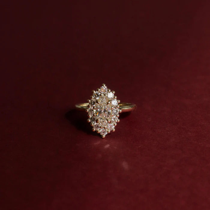 Marquise Cut Labgrown Engagement Ring