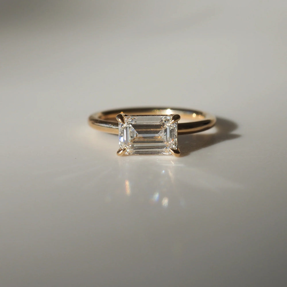 Emerald Cut Labgrown Engagement Ring