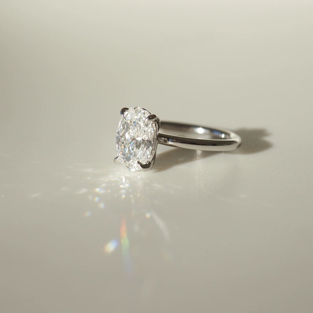 Oval Cut Labgrown Engagement Ring