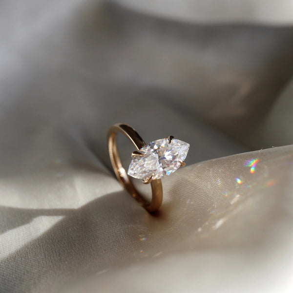 Marquise Cut Labgrown Engagement Ring