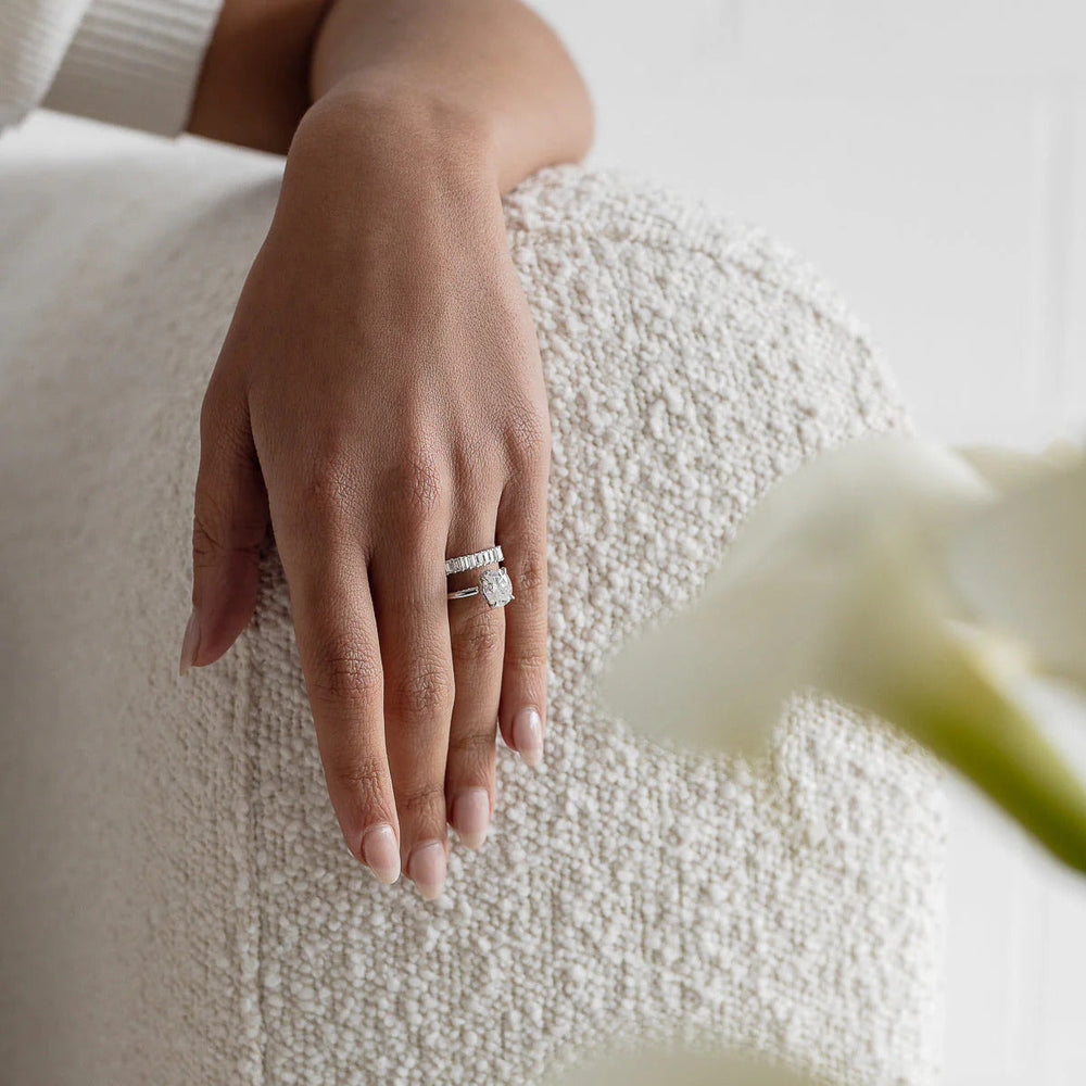 Solitaire Oval Cut Labgrown Engagement Ring