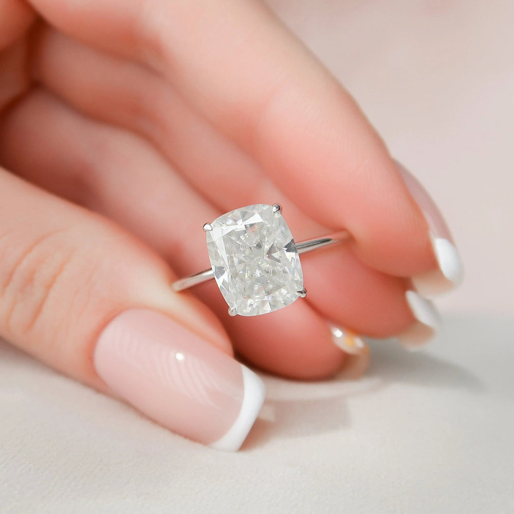 Cushion Cut Labgrown Engagement Ring