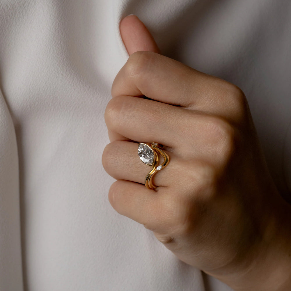 Marquise Cut Labgrown Engagement Ring