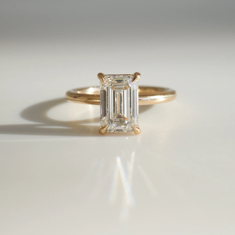 Emerald Cut Labgrown Engagement Ring
