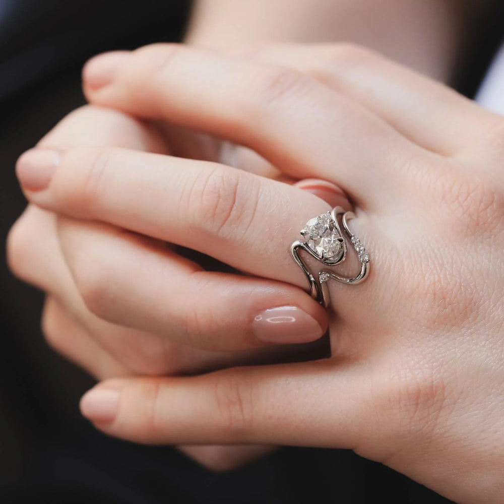 Oval Cut Labgrown Engagement Ring