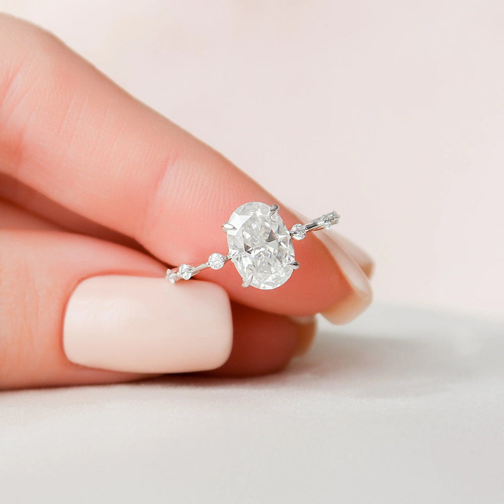 Oval Cut Labgrown Engagement Ring