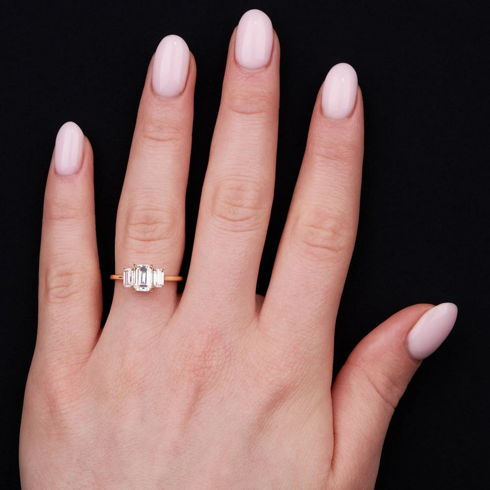 Emerald Cut Labgrown Engagement Ring