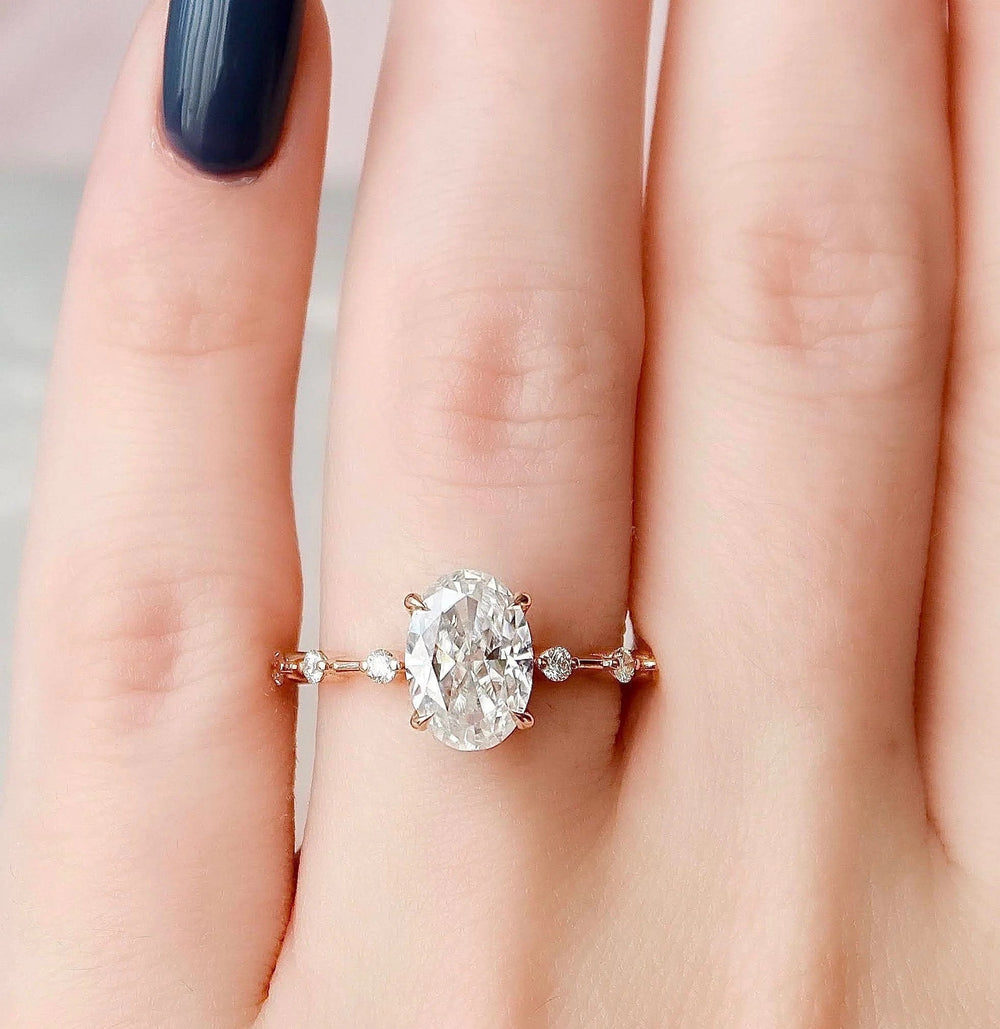 Oval Cut Labgrown Engagement Ring