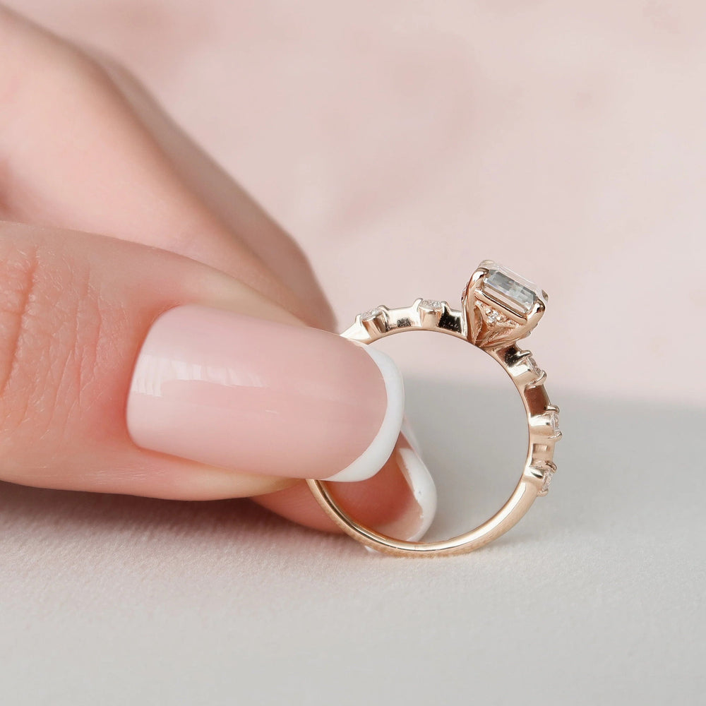 Emerald Cut Labgrown Engagement Ring