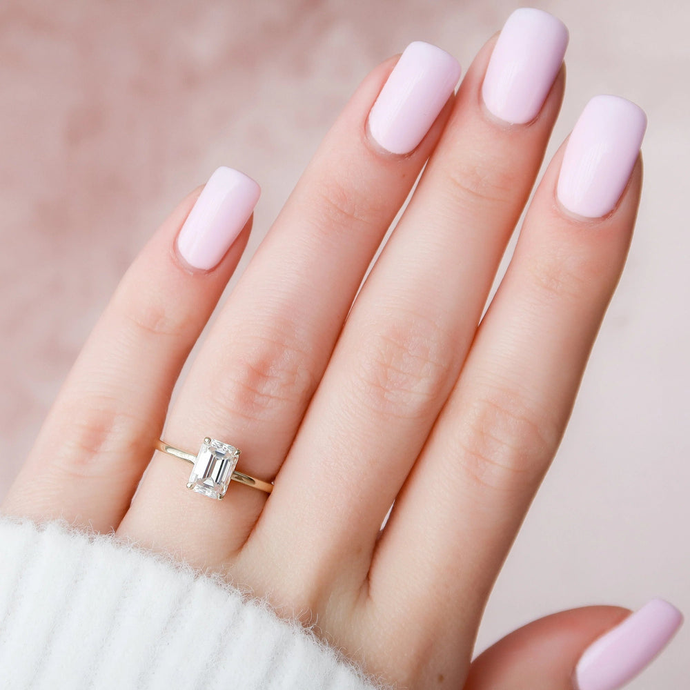 Emerald Cut Labgrown Engagement Ring