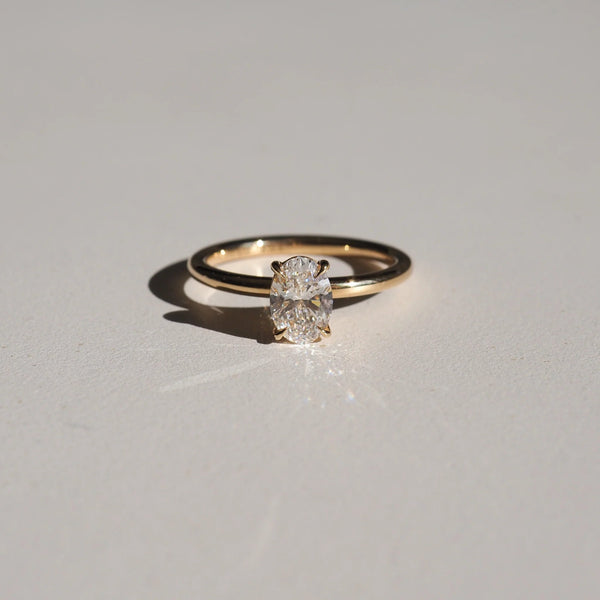 Oval Cut Labgrown Engagement Ring