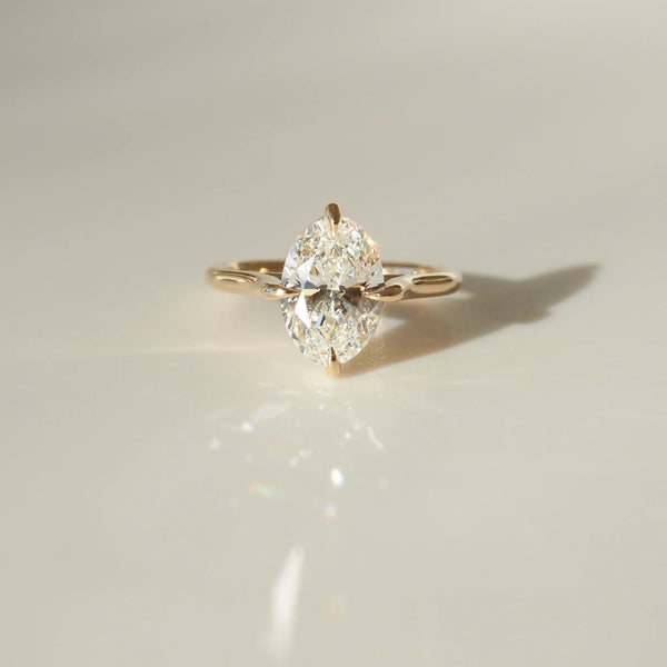 Oval Cut Labgrown Engagement Ring, Oval Cut Ring