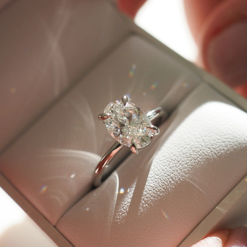 Oval Cut Labgrown Engagement Ring