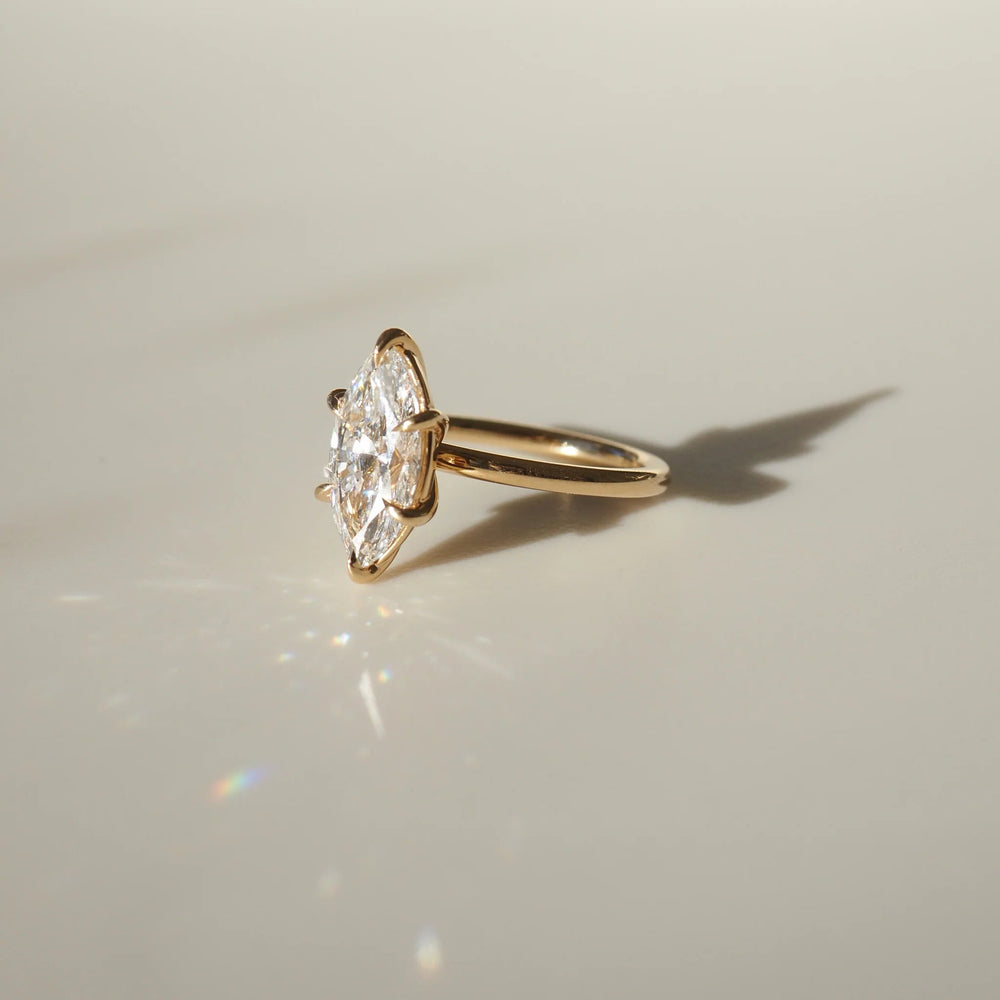 Marquise Cut Labgrown Engagement Ring
