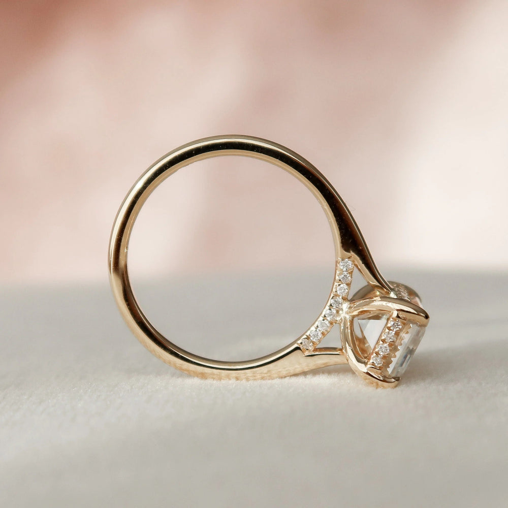Emerald Cut Labgrown Engagement Ring