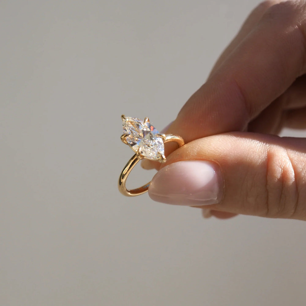 Marquise Cut Labgrown Engagement Ring