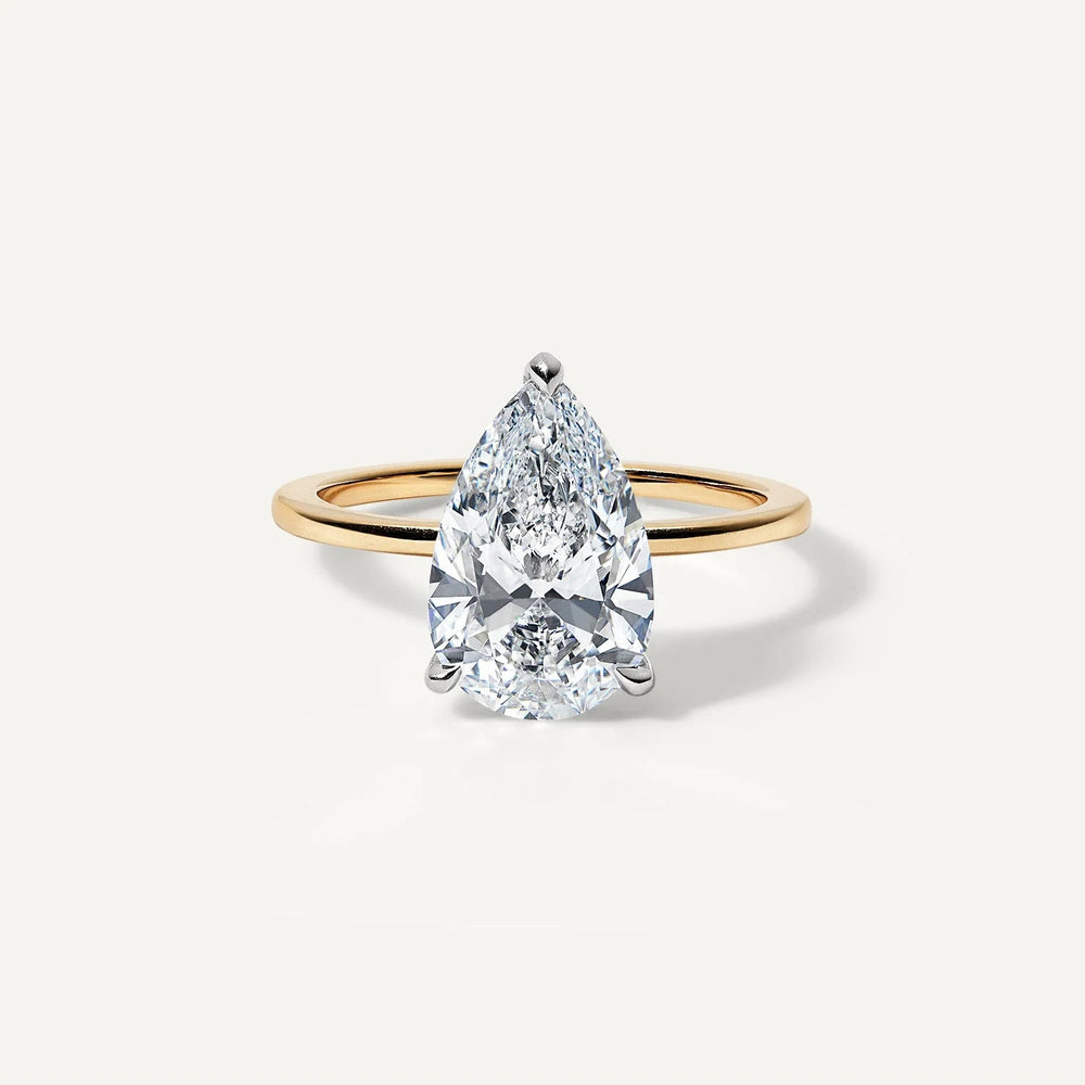 Pear Cut Labgrown Engagement Ring