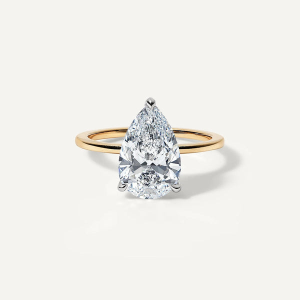 Pear Cut Labgrown Engagement Ring