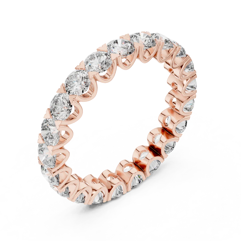 The Infinite Radiance Round Cut Eternity Band