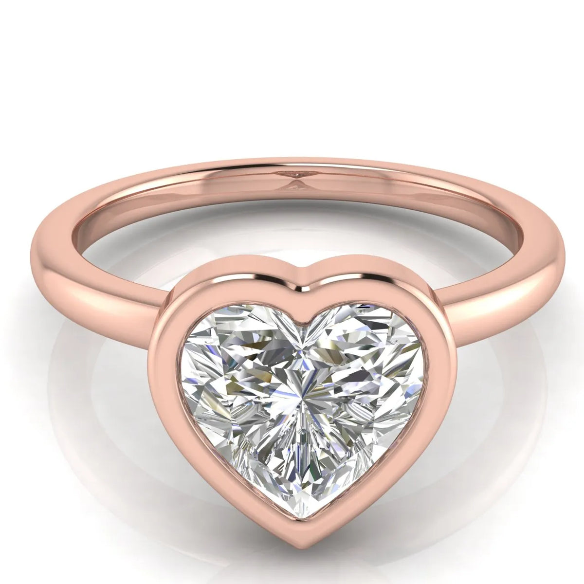 Modern Bezel-Set Solitaire Ring