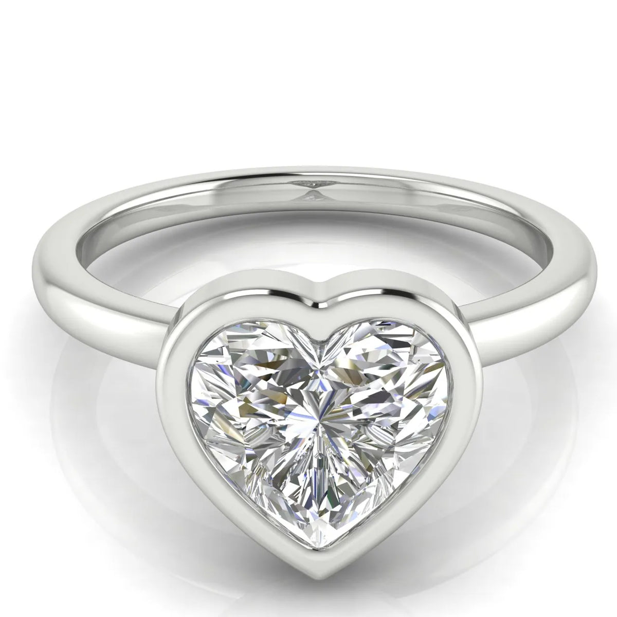 Modern Bezel-Set Solitaire Ring