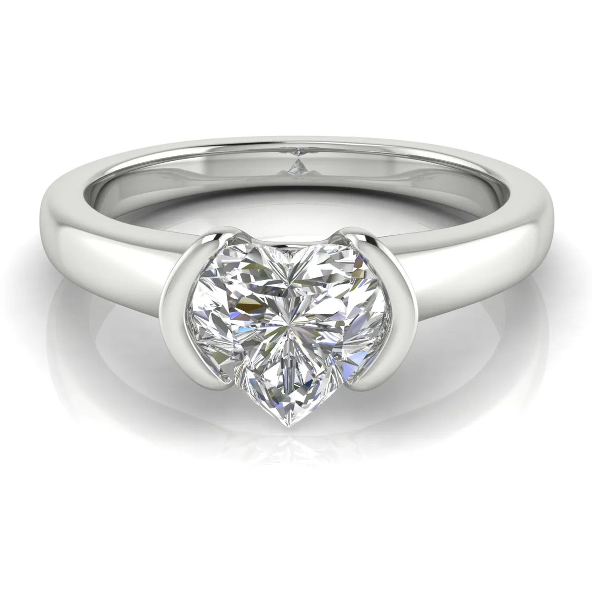 Modern Bezel-Inspired Solitaire Ring