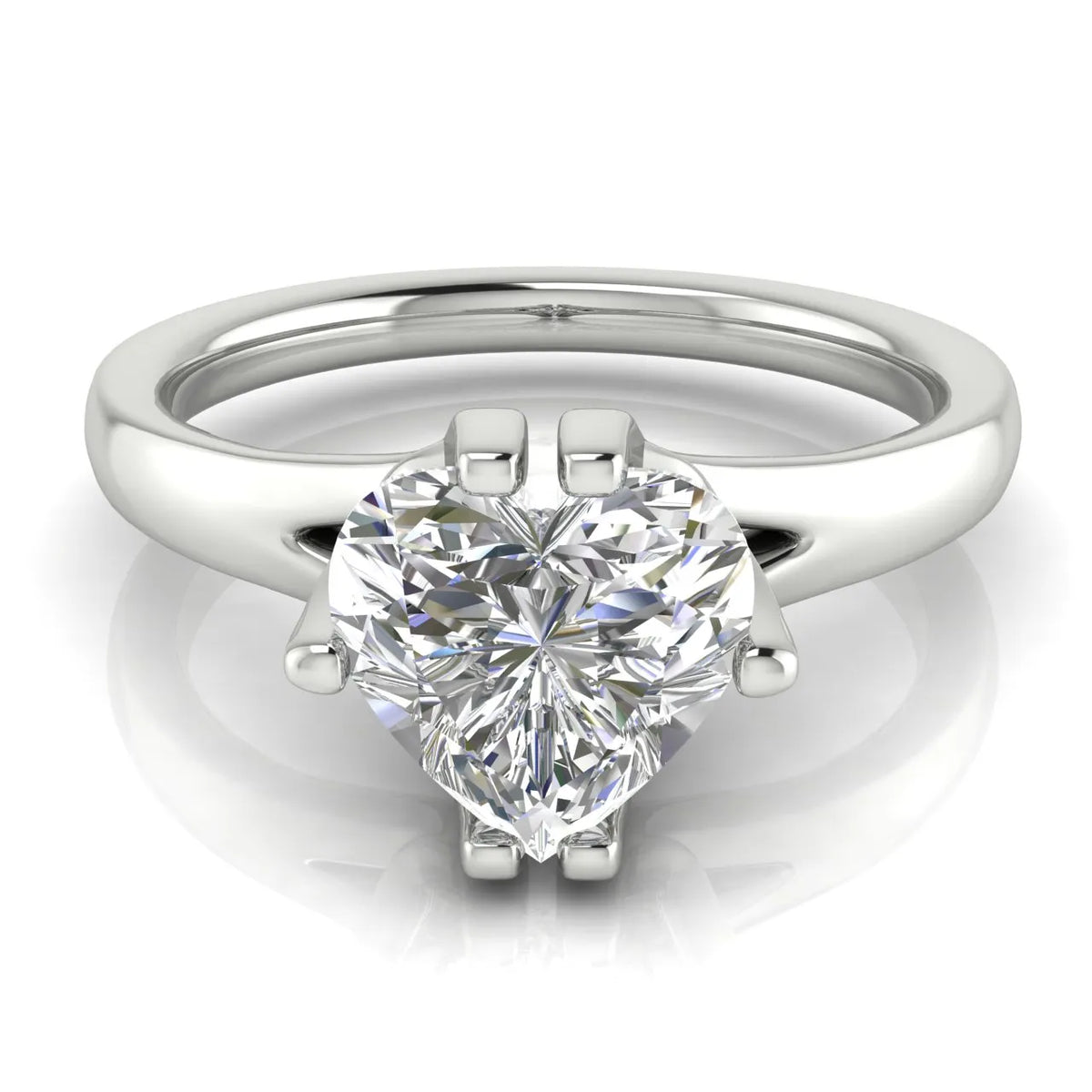Contemporary Solitaire Engagement Ring
