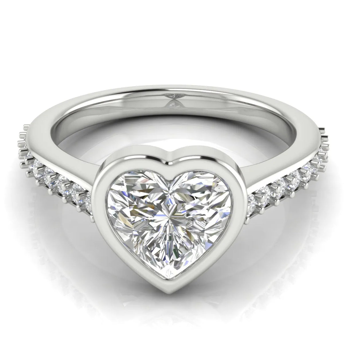Elegant Bezel-Set Accent Ring