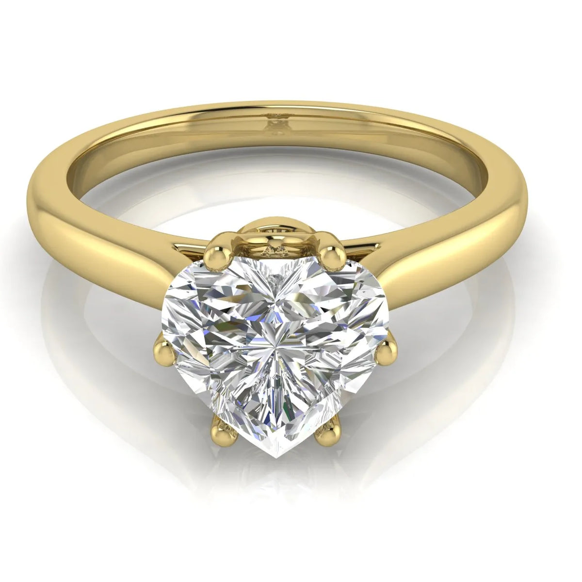 Romantic Solitaire Ring with Timeless Design