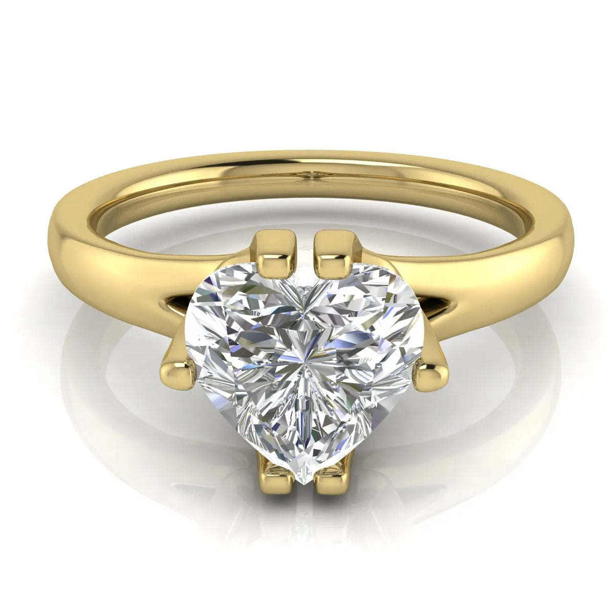 Contemporary Solitaire Engagement Ring