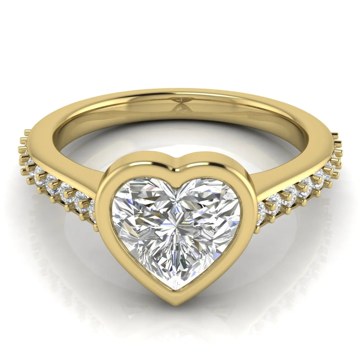 Elegant Bezel-Set Accent Ring
