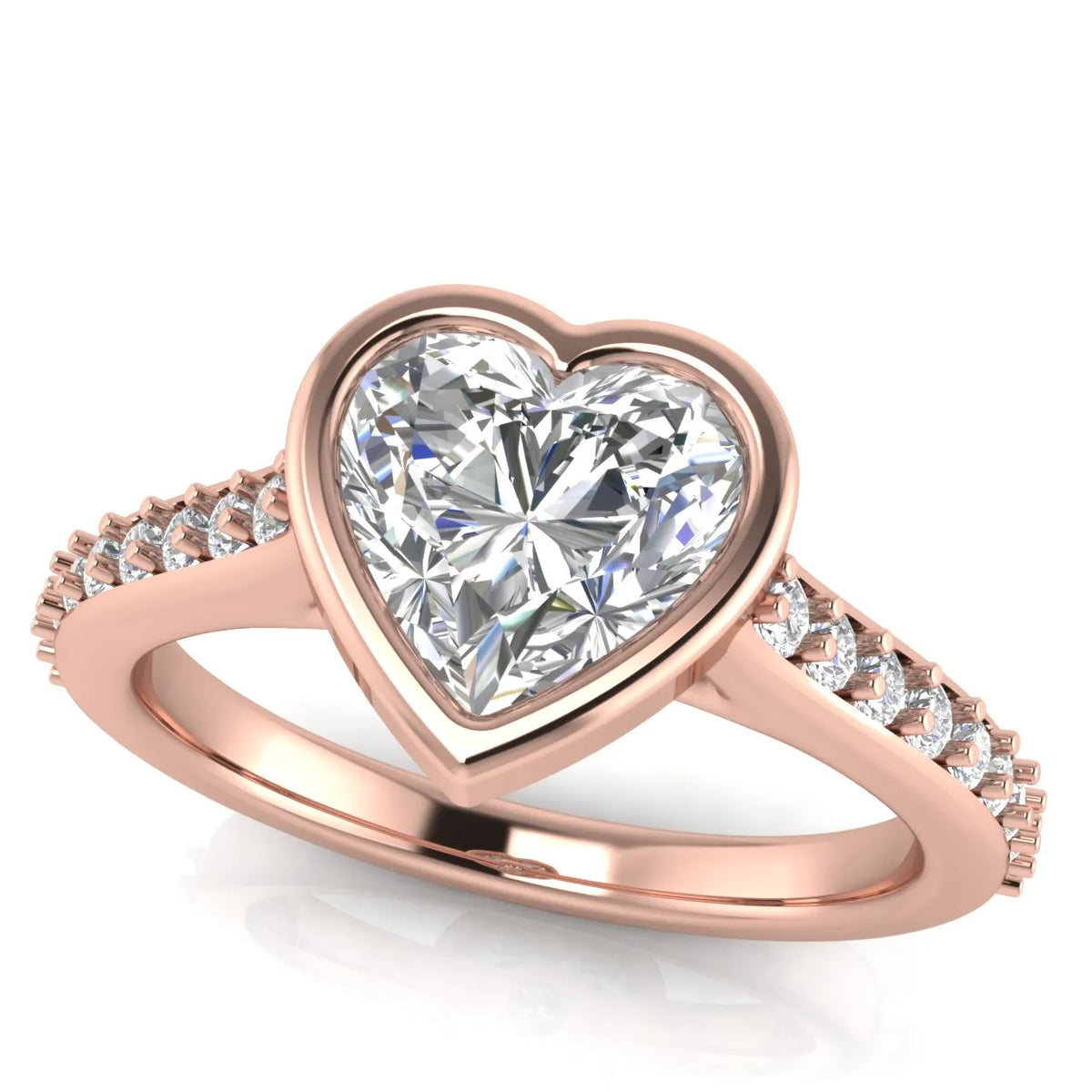 Elegant Bezel-Set Accent Ring